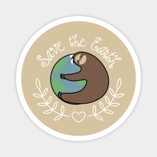 Save the Earth Sloth Magnet